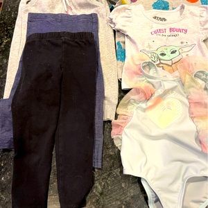 Lot of 6 2T girls clothing- First Impressions (Macy’s), Okie Dokie, Star Wars